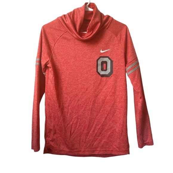 Women's Nike Ohio State Buckeyes Cowl Neck Long Sleeve Pullover Sweatshirt  XS - Picture 1 of 4